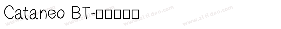 Cataneo BT字体转换